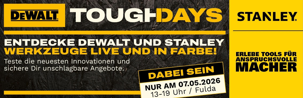 DeWalt Toughdays bei Leinweber am 07.05.