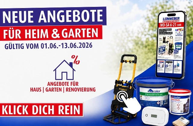 Angebote f&uuml;r Heim & Garten vom 01.06 - 13.06.2026