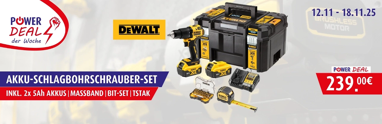 Dewalt Akku Schlagbohrschrauberset im Angebot