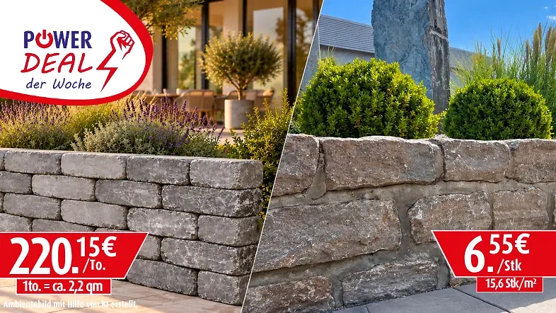 Zwei Gartenmauern im Angebot