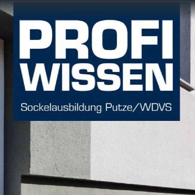 Profi Wissen Sockelausbildung Putze WDVS Cover