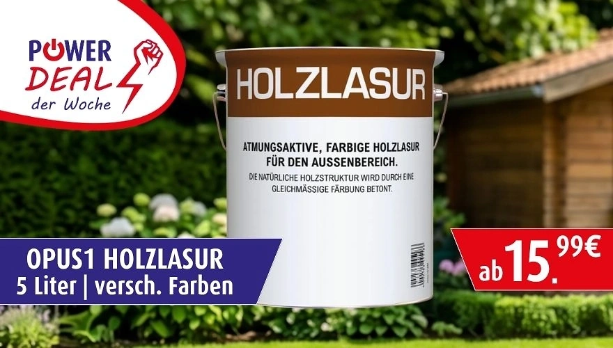 Opus1 Holzlasur in verschiedenen Farben im PowerDeal ab 15,99€