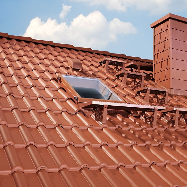 Kachelbild Steildach