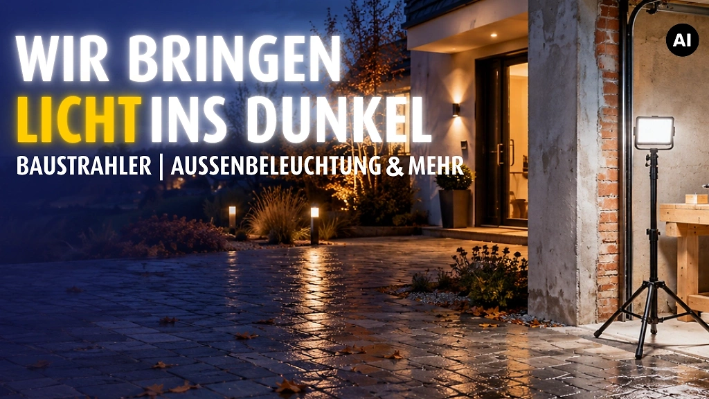 Baustrahler, Au&szlig;enbeleuchtung und mehr
