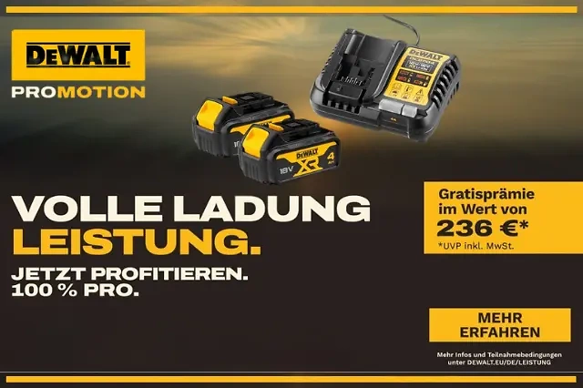 Dewalt Aktion Volle Ladung Leistung