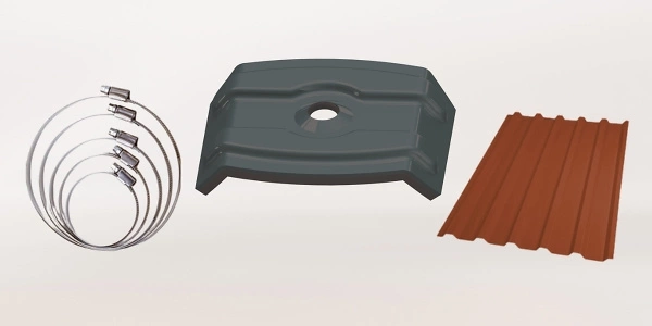 Steildach Trapezblech 600x300px