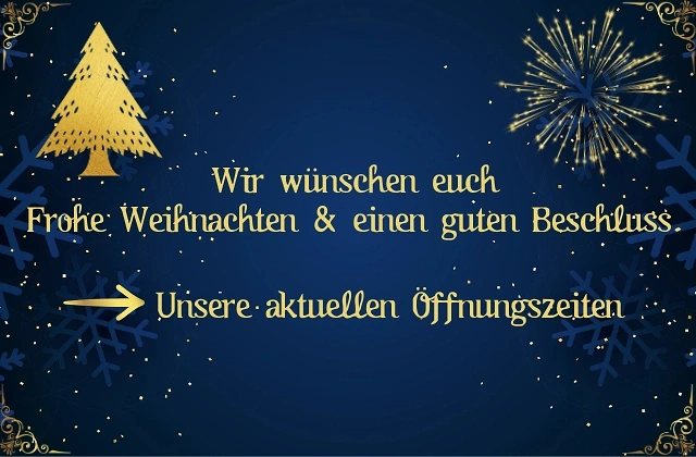 Frohe Weihnachten und guten Beschluss.