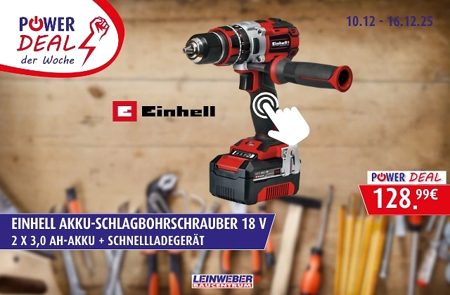 Einhell Akku-Schlagbohrschrauber für 128.99€