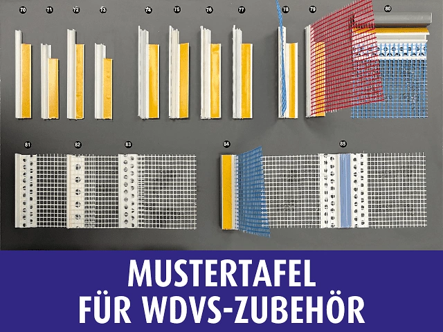 Mustertafel WDVS Zubehör 640 x 480 px