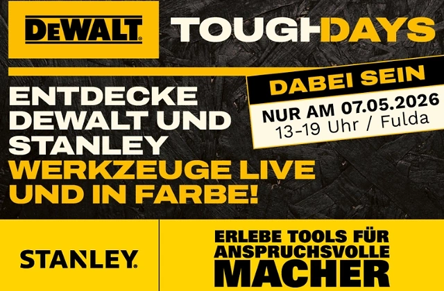DeWalt Toughdays bei Leinweber am 07.05.