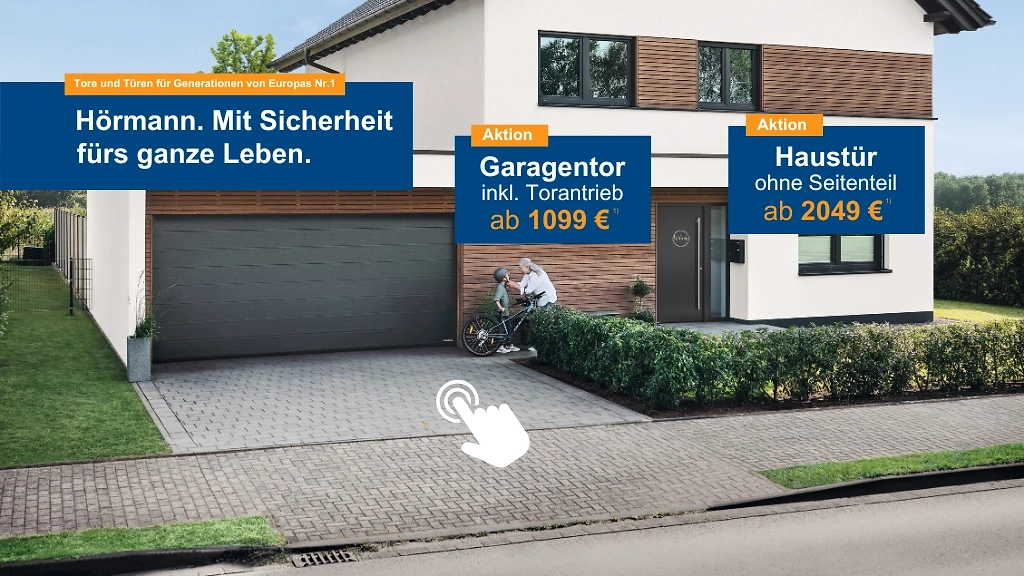 H&ouml;rmann Haust&uuml;r und Garagentor Angebot