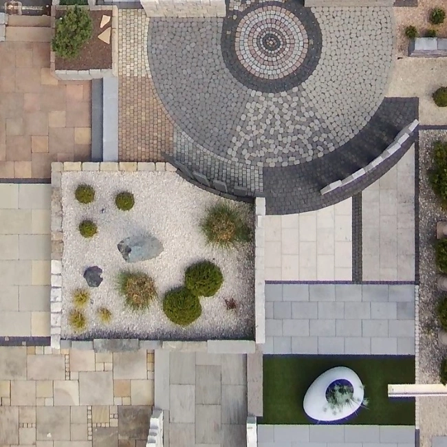 Kachelbild Mustergarten 650x650 px