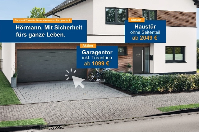 H&ouml;rmann Haust&uuml;r und Garagentor Angebot