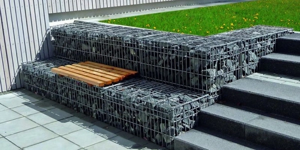 Gabionen Hangbefestigung 600x300 px