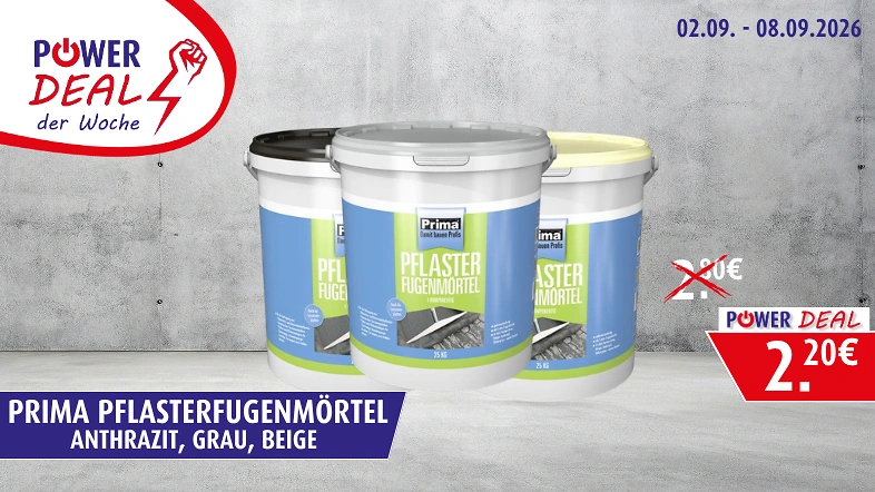 Prima Pflasterfugenm&ouml;rtel in anthrazit, grau und beige