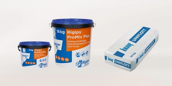 Trockenbau Spachtelmassen 600x300px