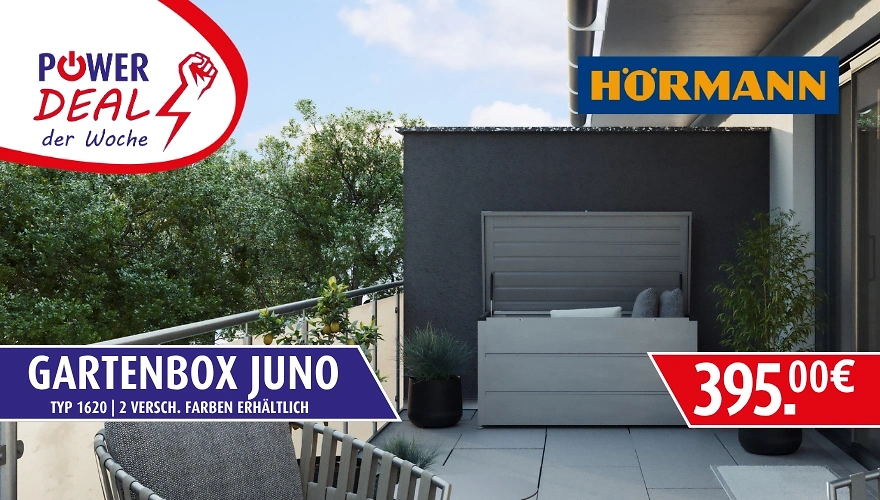 Angebot H&ouml;rmann Juno Gartenbox f&uuml;r 395,00 €