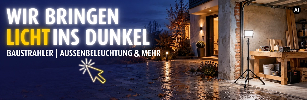 Baustrahler, Au&szlig;enbeleuchtung & mehr
