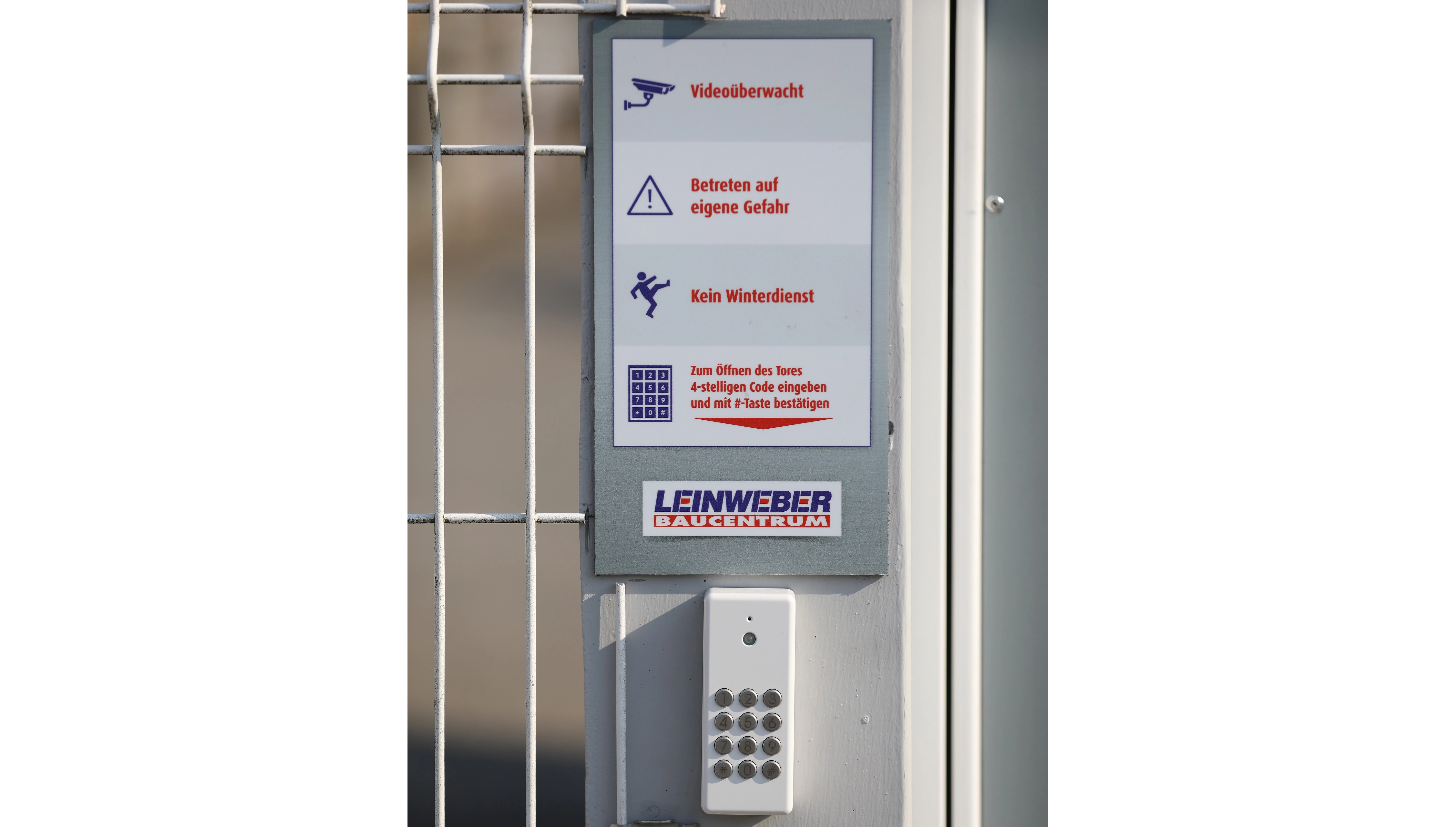 Baustoffbox Tastenfeld