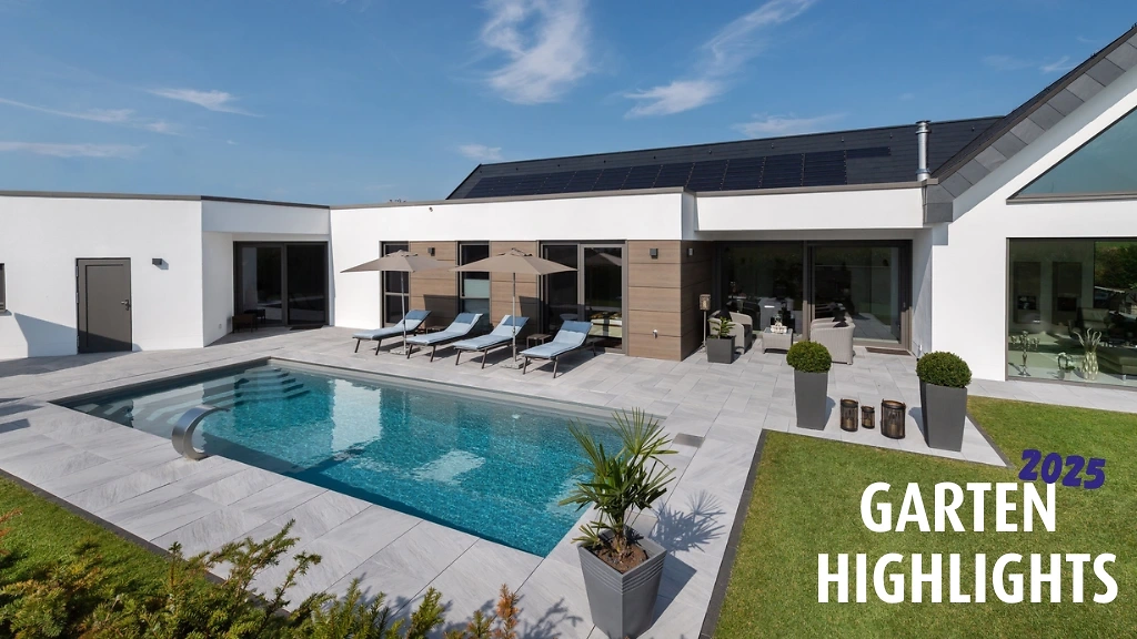 Gartenanlage mit Pool