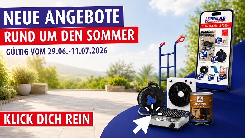 Angebote rund um den Sommer bei Leinweber