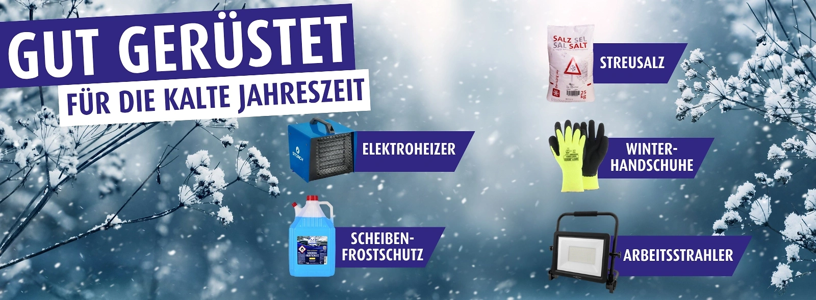 gut gerüstet Aktion