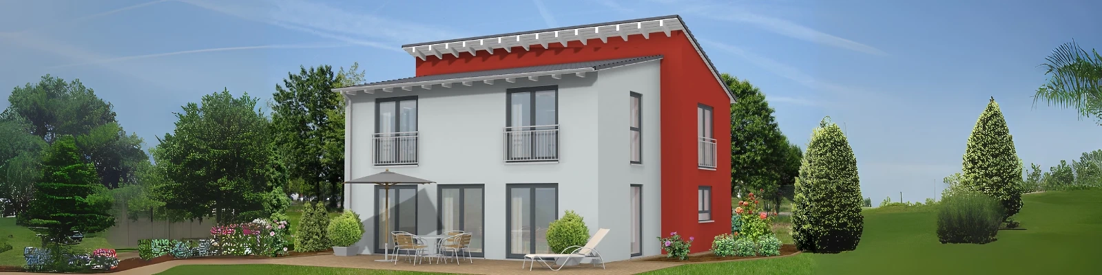 Modernes Familienhaus mit Terrasse