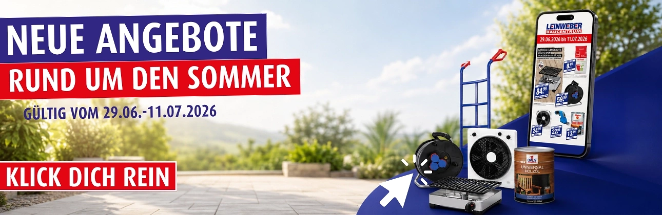 Angebote rund um den Sommer bei Leinweber