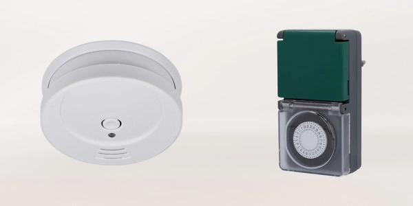 Elektro Leuchten Zeitschaltuhr Rauchmelder 600x300px