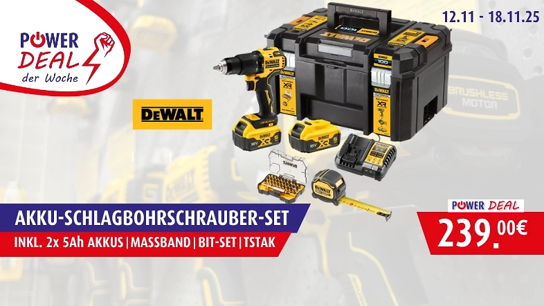 Dewalt Akku Schlagbohrschrauberset im Angebot