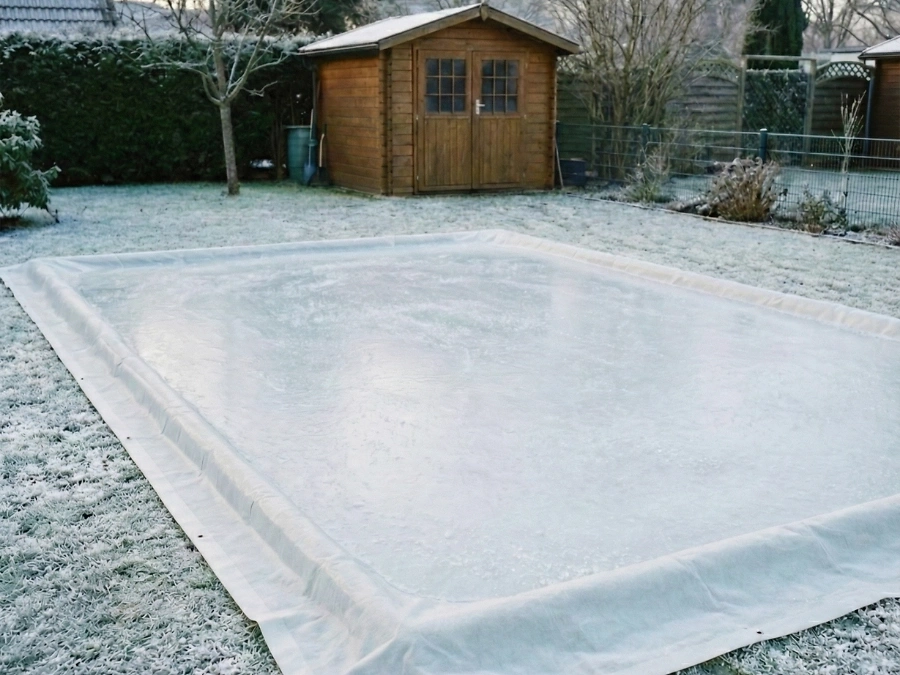 DIY Eisbahn im eigenen Garten