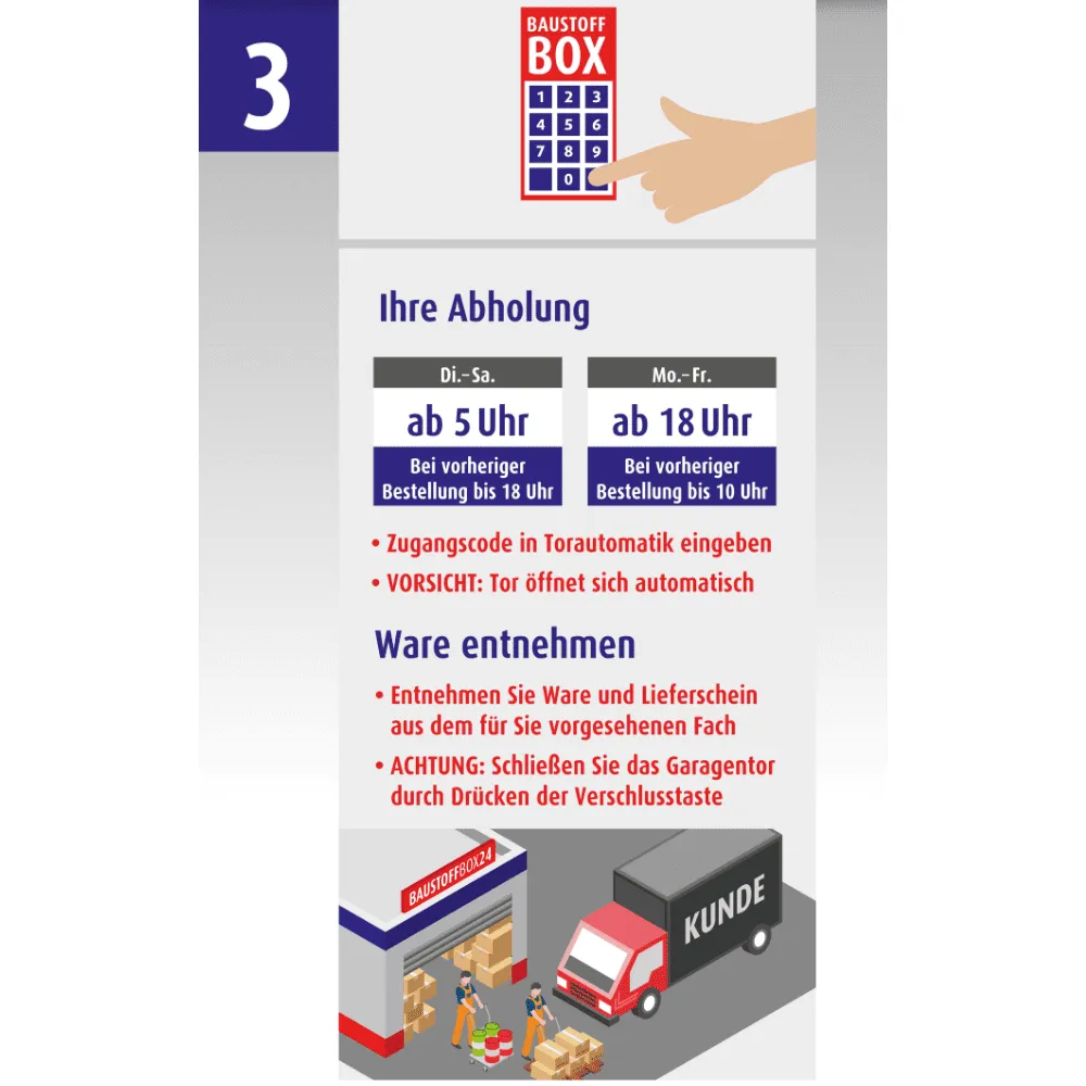 Baustoffbox Abholung