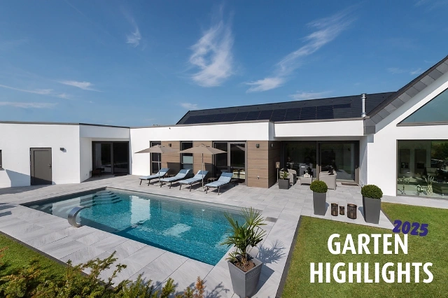 Gartenanlage mit Pool