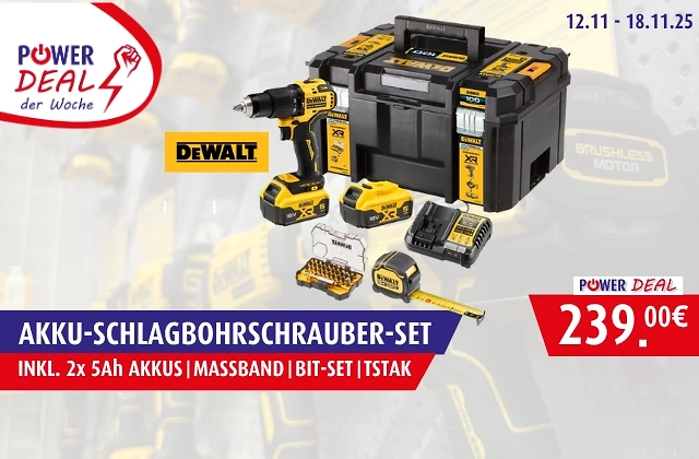 Dewalt Akku Schlagbohrschrauberset im Angebot