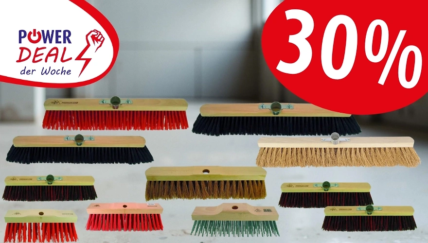 30% auf alle ungestielten Besen