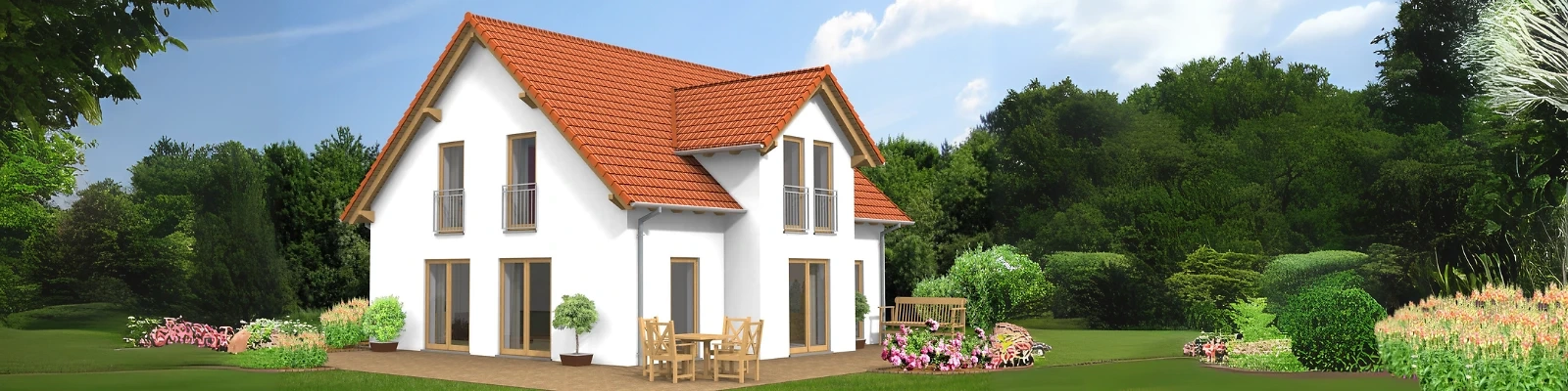 Einfamilienhaus Seitenansicht