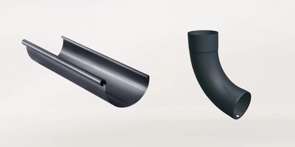 Dachrinne Aluminium Dachrinne 600x300px