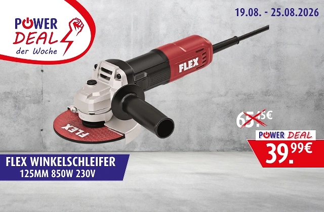 Flex Winkelschleifer im Angebot f&uuml;r 39,99 €