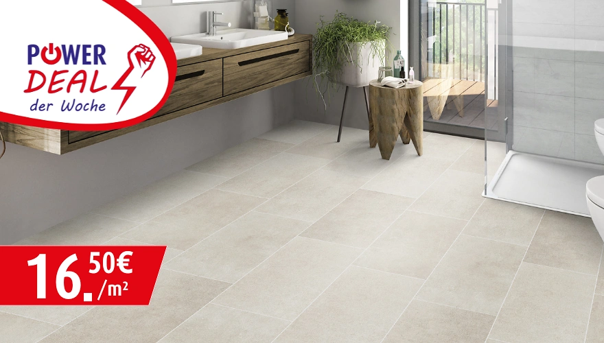 Beige Bodenfliese 60x30 cm f&uuml;r nur 16,50 € pro m&sup2; im Angebot