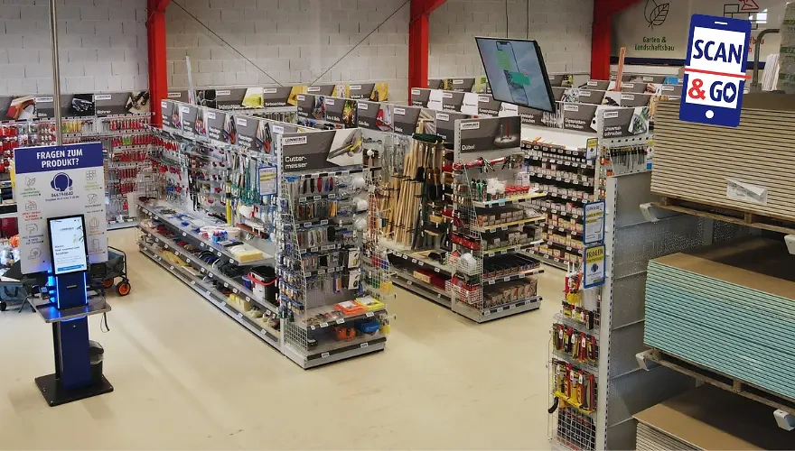 Scan&Go Markt für Baustoffe in Hünfeld