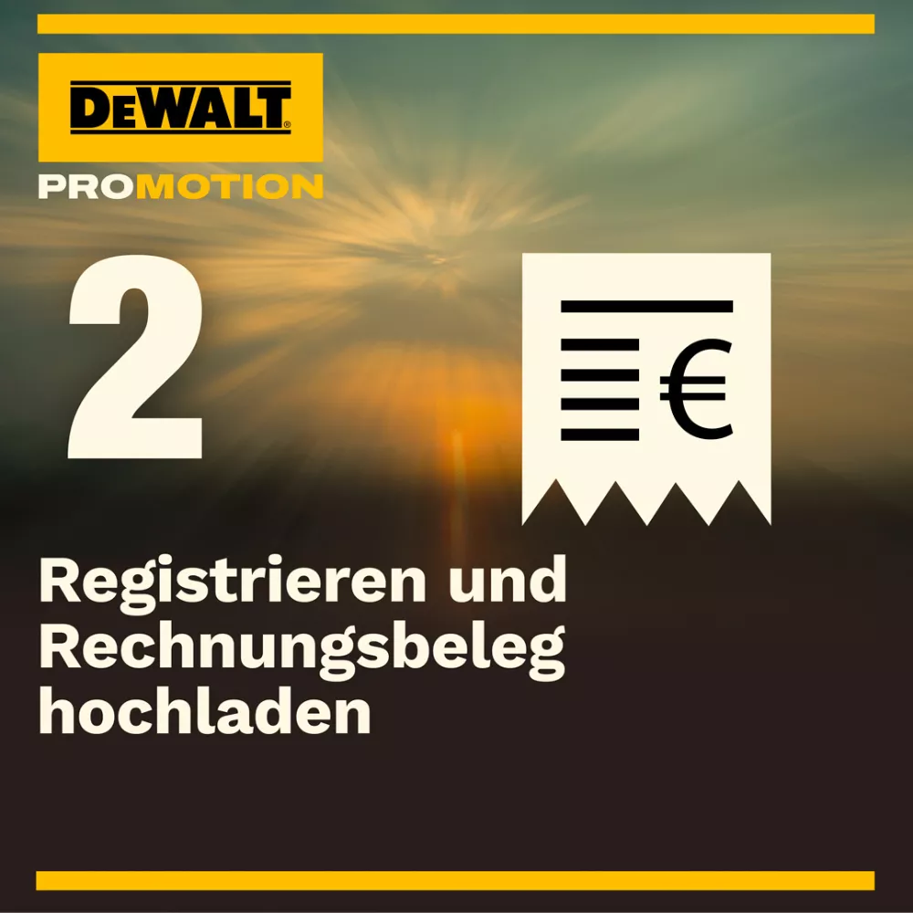 Registrieren und Beleg hochladen