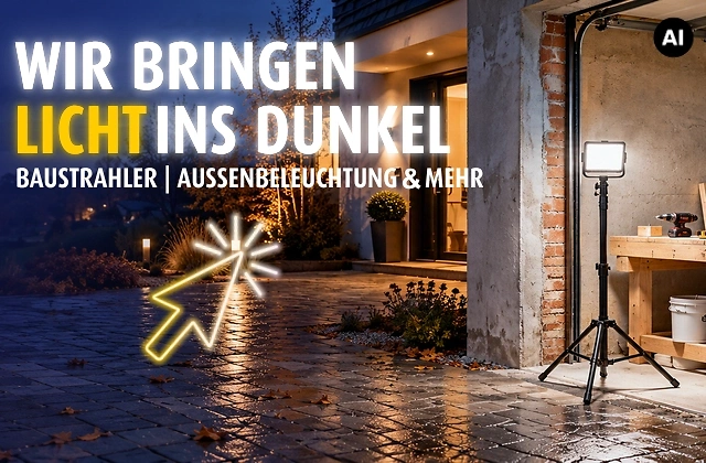 Baustrahler, Au&szlig;enbeleuchtung & mehr