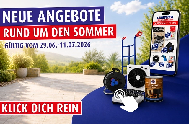 Angebote rund um den Sommer bei Leinweber