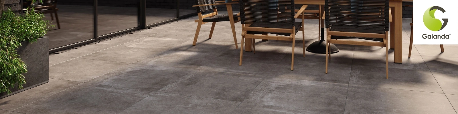 Terrassenfl&auml;chen mit Sitzgelegenheit