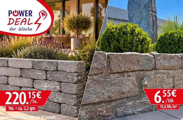 Zwei Gartenmauern im Angebot