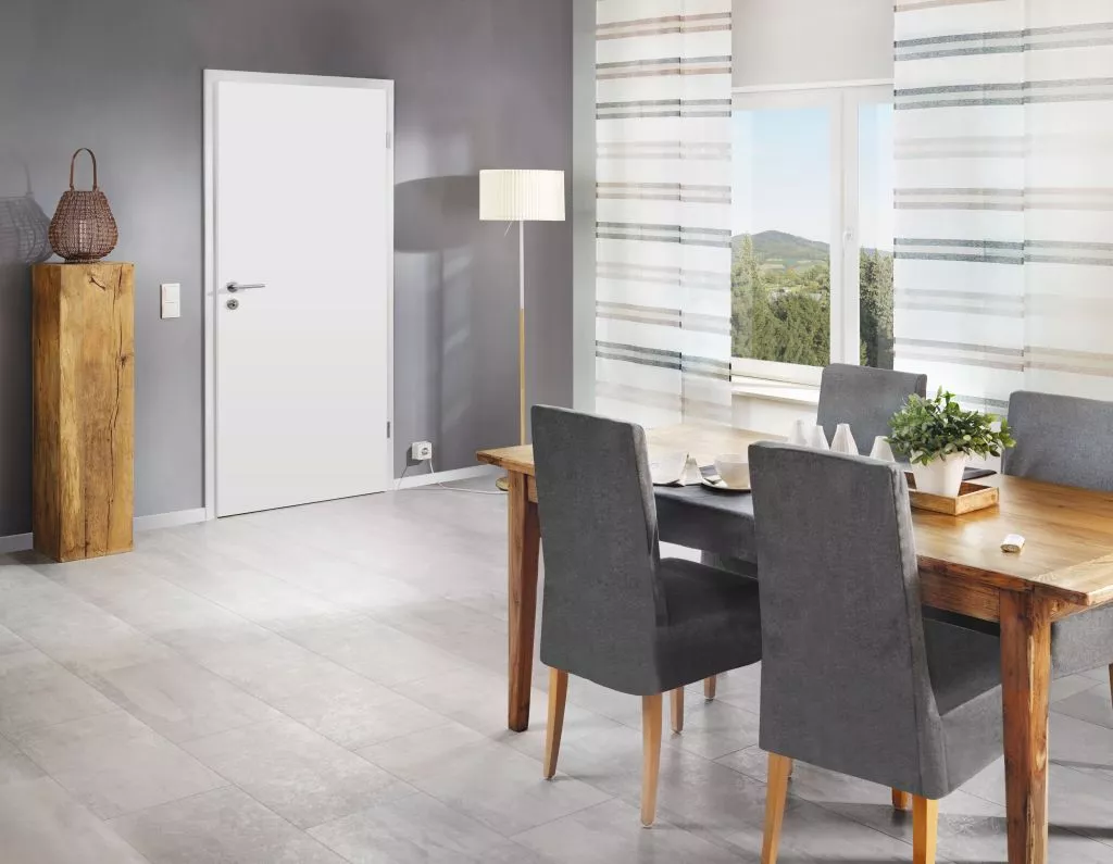 Gefälzte Holztür ProLine Duradecor Weißlack 2