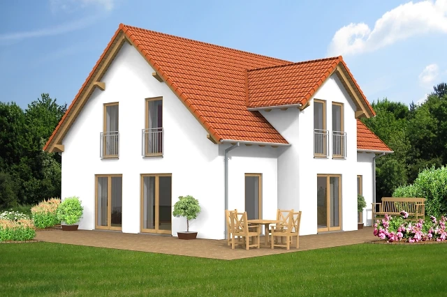 Einfamilienhaus Seitenansicht