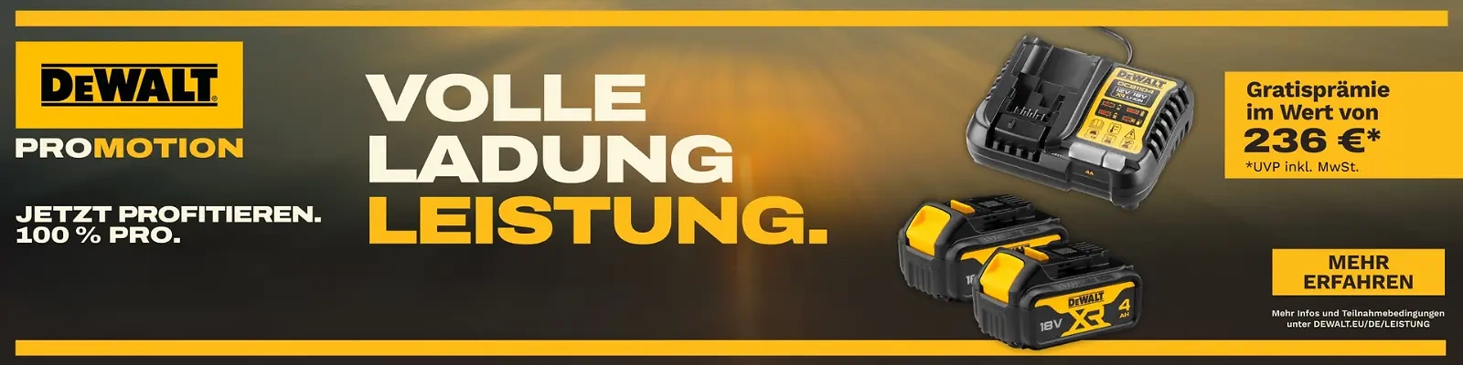 Dewalt Aktion Volle Ladung Leistung