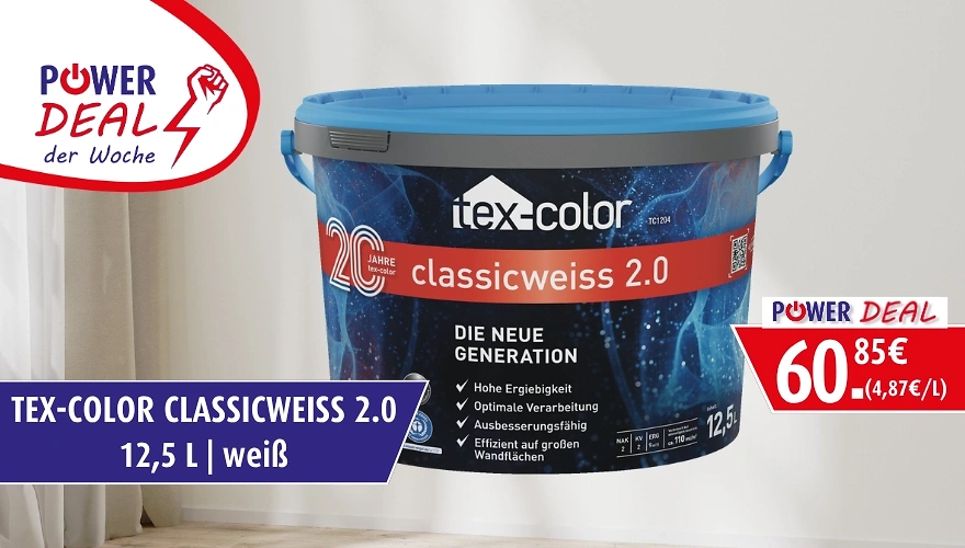 Innenfarbe classicweiss f&uuml;r 60,85€ im Angebot