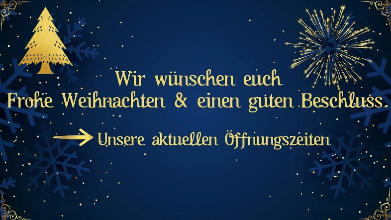 Frohe Weihnachten und guten Beschluss.